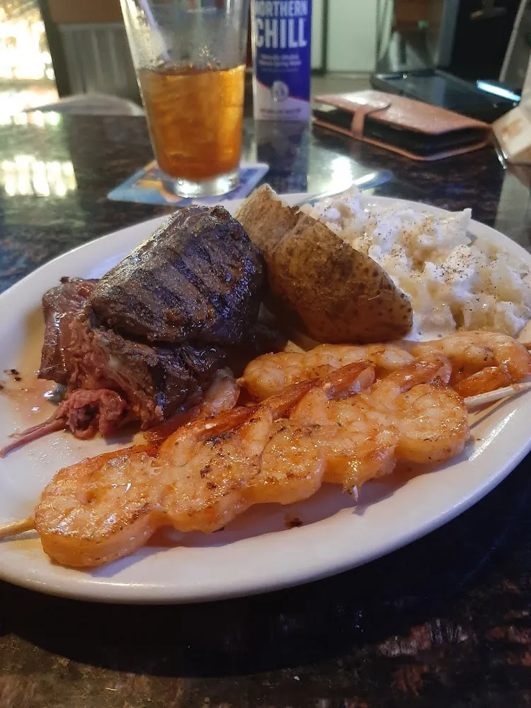 Filet Mignon and Shrimp